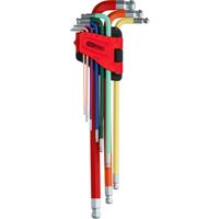 KS Tools 151.3222 Inbus Haakse schroevendraaierset 1.5 mm, 2 mm, 2.5 mm, 3 mm, 4 mm, 5 mm, 6 mm, 8 mm, 10 mm 9-delig - thumbnail