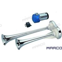 GS12040 - ABS DUBBELE CLAXON MET COMP. 12V. - thumbnail