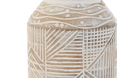 Vaas Home ESPRIT Wit Natuurlijk Mangohout Koloniaal 15 x 15 x 38 cm Vaas Home ESPRIT Wit Natuurlijk Mangohout Koloniaal 15 x 15 x 38 cm