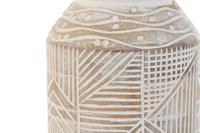 Vaas Home ESPRIT Wit Natuurlijk Mangohout Koloniaal 15 x 15 x 38 cm - thumbnail