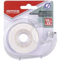 OFFICE products plakband, 19 mm x 33m, transparant, blister met 1 afroller met 1 rolletje - thumbnail