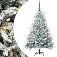 VidaXL Artificial pre-lit kerstboom met ballenset groen 150 cm - thumbnail