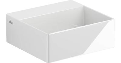 Fontein Clou New Flush 1 met Plug 28x27x10 cm Wit Keramiek (met Voorbewerkt Kraangat)