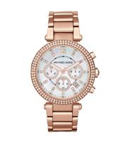Michael Kors Dames Parker roestvrijstalen Rosegoudkleurig horloge 39 mm MK5491 - thumbnail