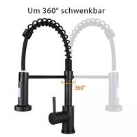 Keukenmengkraan Aqua Splash Aloni 49.5 cm Flexibele Uitloop Chroom Aqua Splash - thumbnail