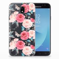 Samsung Galaxy J7 2017 | J7 Pro | TPU Case | Butterfly Roses - thumbnail
