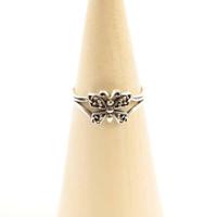 Zilveren Ring Mt. 7/55 met Kleine Vlinder Dakini Materiaal - thumbnail