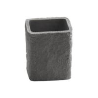 Tandenborstelhouder Sapho Aries Vrijstaand 11.8x9.4x6.6 cm Polyresin Grijs Sapho - thumbnail