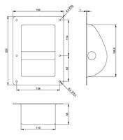 Adam Hall 3402 Handvat rechthoek - thumbnail