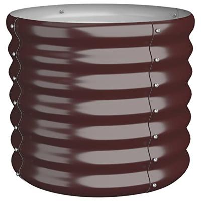 VidaXL Plantenbak 40x40x36 cm gegalvaniseerd staal bruin VidaXL Plantenbak 40x40x36 cm gegalvaniseerd staal bruin