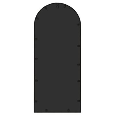 Tuinspiegel 100x45 cm ijzer zwart