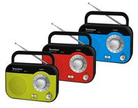 Sunstech RPS560 draagbare radio (draagbaar, analoog, AM, FM, 0,8 W, 1-weg, 7,5 cm) blauw - thumbnail