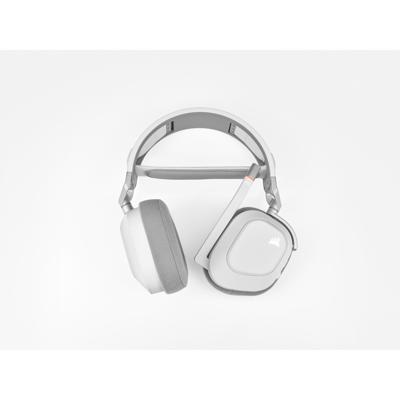 Gaminghelm - Corsair HS80 Wireless - White - Omnidirectionele microfoon