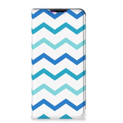 Xiaomi Redmi 9 | Hoesje met Magneet | Zigzag Blauw