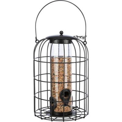 Trixie voerdispenser met gaasbescherming zwart