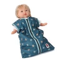 Poppen Slaapzak - Stars Turquoise - thumbnail