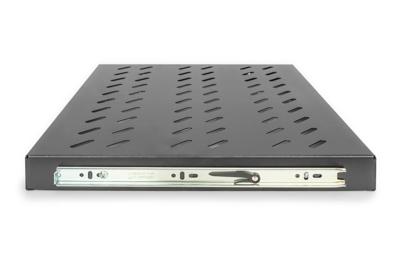 Digitus DN-19 TRAY-2-600-SW 19 inch Apparaatbodem voor patchkast 1 HE Uittrekbaar Geschikt voor kastdiepte: 600 mm Zwart