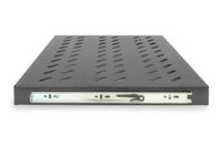 Digitus DN-19 TRAY-2-600-SW 19 inch Apparaatbodem voor patchkast 1 HE Uittrekbaar Geschikt voor kastdiepte: 600 mm Zwart - thumbnail