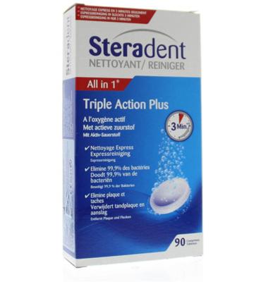 Steradent Triple Action Plus Bruistabletten 90st