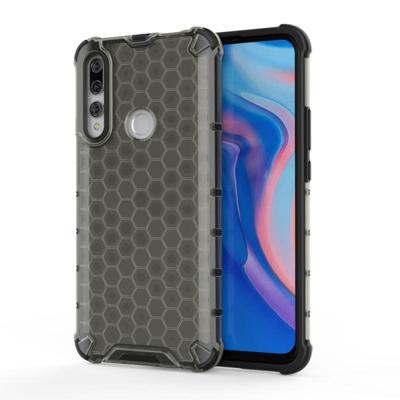 Voor Huawei Y9 Prime (2019) Shockproof Honeycomb PC + TPU Case(Grijs)