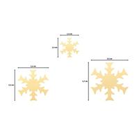 Vaessen Creative • figuurpons set sneeuwvlokken winter whisper 3st. - thumbnail