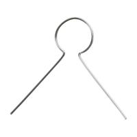 Creativ Company Metalen hanger - verzilverd, 50st. - thumbnail