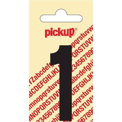 Plakcijfer Nobel Sticker zwarte cijfer 1 Pickup - Pickup