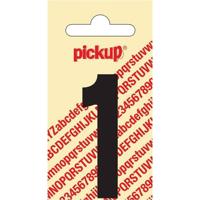 Plakcijfer Nobel Sticker zwarte cijfer 1 Pickup - Pickup - thumbnail