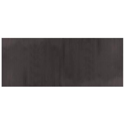 Vloerkleed rechthoekig 80x200 cm bamboe donkerbruin - thumbnail