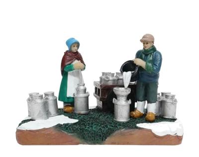 Milkfarmers Working Polyresin 13cm Santaville - Santaville