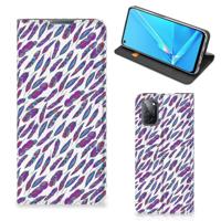 OPPO A52 | A72 | Hoesje met Magneet | Feathers Color - thumbnail
