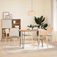 Haarspeld tafelpoten 4 st 72 cm massief staal zwart - thumbnail