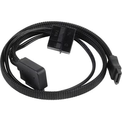 SilverStone Slim SATA 2-in-1 Datakabel + Stroomadapter SilverStone Slim SATA 2-in-1 Datakabel + Stroomadapter