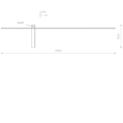 Lyora Led muurverlichtingImpulse Led L 120cm - 8117