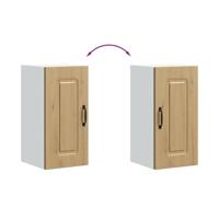 Keukenwandkast Kalmar bewerkt hout artisanaal eikenkleur - thumbnail