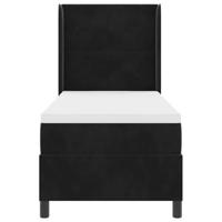 Boxspring bed met hoofdeinde Zwart 80 x 200 cm Fluweel - thumbnail