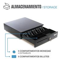 Kassa lade iggual IRON-35 Zwart Multicolour (42 CM) - thumbnail