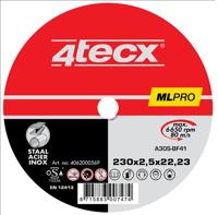 4tecx Doorslijpschijf Mega-Line A30S BF41 230 x 3,0 x 22,23mm - thumbnail