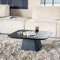 Eleonora Salontafel 'Aron' Mangohout, 80 x 80cm, kleur Zwart - thumbnail