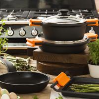 Pan BRA A270516 Ø 16 cm Zwart 1 L Aluminium - thumbnail