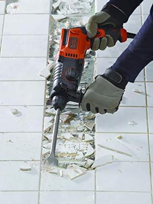 BLACK+DECKER BEHS01K 650W 1.4J SDS+ Boorhamer | Zijhandgreep | Dieptestop | 6mm en 8mm betonboor | Boorkopadapter | In koffer - BEHS01K-QS BLACK+DECKER BEHS01K 650W 1.4J SDS+ Boorhamer | Zijhandgreep | Dieptestop | 6mm en 8mm betonboor | Boorkopadapter | In koffer - BEHS01K-QS