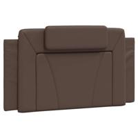 Bed met matras kunstleer bruin 100x200 cm - thumbnail