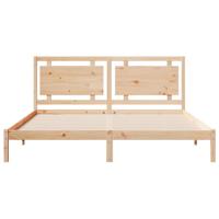 Bedframe extra lang zonder matras massief hout 180x210 cm - thumbnail