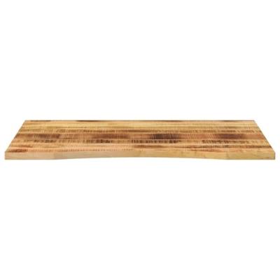 Bureaublad met ronding 100x80x2,5 cm massief ruw mangohout Bureaublad met ronding 100x80x2,5 cm massief ruw mangohout