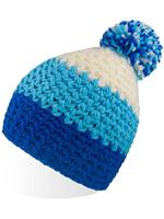 Atlantis AT732 Everest Beanie - Royal/Light-Blue/White - One Size - thumbnail
