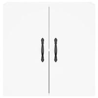 Wandkast 60x31x60 cm bewerkt hout wit - thumbnail