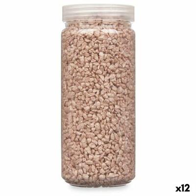 Decoratieve stenen Gift Decor Bruin 2 - 5 mm 700 g 6,5 x 15,5 x 6,5 cm 6,2 x 15,3 x 6,2 cm (12 Stuks)