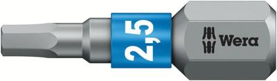 Wera 840/1 BTZ Zeskant Bits, 2,5 x 25 mm - 1 stuk(s) - 05056682001