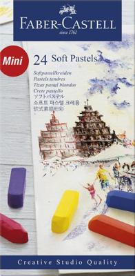 Faber-Castell Faber castell fc-128224 pastelkrijt halve lengte etui à 24 stuks