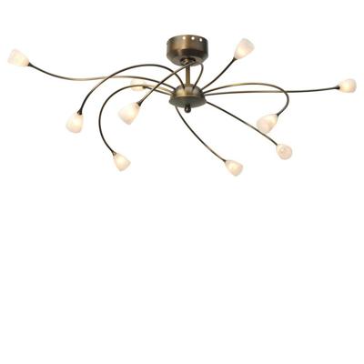 Masterlight PlafondlampMolto 2 LED 10-lichts 43x65cm bronsbruin - 5698-01-134-DW